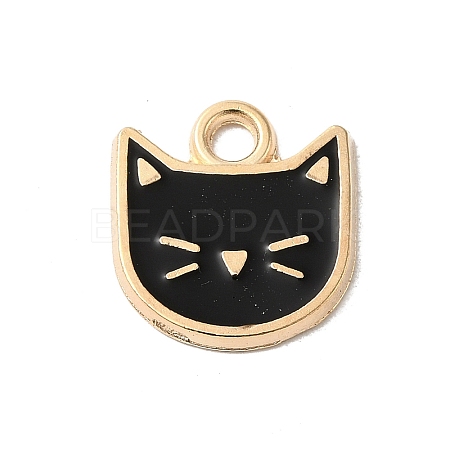 Rack Plating Alloy Enamel Charms ENAM-P254-03KCG-01-1