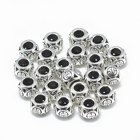 Thailand 925 Sterling Silver European Beads STER-T002-42AS-1