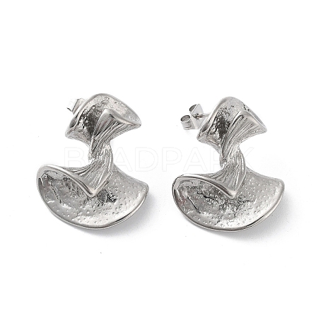304 Stainless Steel Stud Earrings for Women EJEW-D095-01P-1