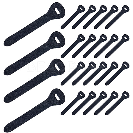24Pcs Cowhide Zipper Puller Head PURS-GF0001-09C-1