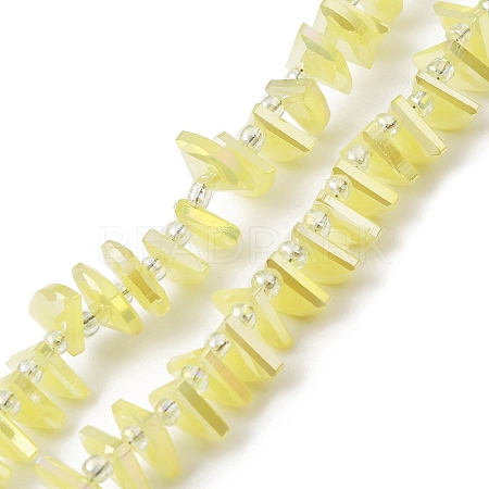 Electroplate Glass Beads Strands EGLA-S176-05A-B13-1