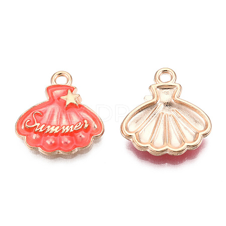 Alloy Enamel Pendants ENAM-CJC0014-03F-1