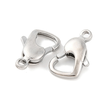 Tarnish Resistant 304 Stainless Steel Lobster Claw Clasps STAS-H002-1