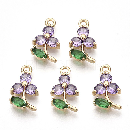 Transparent Glass Pendants GLAA-R212-17A-1