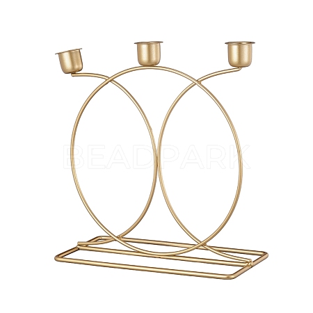 Fireplace Iron Candle Holders AJEW-D045-02-1