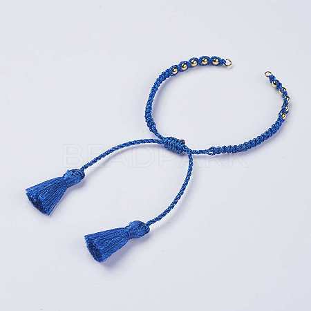 Polyester DIY Braided Bracelet Making MAK-K018-B09-1