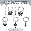 10Pcs 5 Style Alloy Enamel Shoes Charms HJEW-PH02496-2