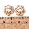 Brass Micro Pave Clear Cubic Zirconia Beads CU-CBAEC99-32G-01-3
