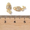 Rack Plating Brass Cubic Zirconia Pendants X-KK-M264-04G-3