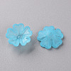 Transparent Frosted Acrylic Bead Caps MACR-S371-04A-755-2