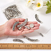 20Pcs 10 Style Tibetan Style Alloy Tube Beads TIBEB-CD0001-06AS-6