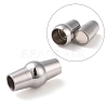304 Stainless Steel Magnetic Clasps with Glue-in Ends STAS-K006-09C-4mm-1
