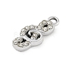 Alloy Rhinestone Pendants PALLOY-P308-02P-2