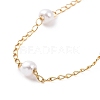 PVD Vacuum Plating 304 Stainless Steel Beaded Necklaces NJEW-E064-06G-3