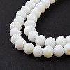 Electroplate Opaque Solid Color Glass Beads Strands EGLA-A044-P2mm-L01-4