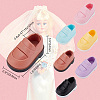 Olycraft 6 Pairs 6 Colors Plastic Doll Shoes AJEW-OC0004-40-2