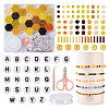 1 Set Bees Theme DIY ABS & Acrylic Beads Bracelets Making Kits DIY-TAG0001-08-1