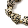 Raw Rough Natural Dalmatian Jasper Beads Strands G-Z087-A01-4