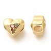Rack Plating Brass Enamel Beads KK-M298-02G-1