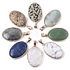 Natural Mixed Gemstone Pendants G-N326-31-1