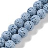Synthetic Lava Rock Dyed Beads Strands G-H311-08C-06-1
