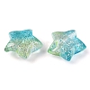 Gradient Color Transparrent Acrylic Eoropean Beads OACR-P024-03-03-2
