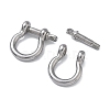 304 Stainless Steel Ring Clip Buckles for Bag Chain Strap STAS-C165-02B-P-2