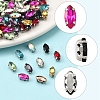 80Pcs 10 Colors Sew on Rhinestone RGLA-FS0001-18-2