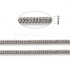 3.28 Feet 304 Stainless Steel Round Snake Chains X-CHS-K001-06-2