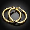 Awesome Design Ring Brass Hoop Earrings EJEW-BB01544-2