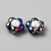 Plating Acrylic Beads MACR-WH0007-128G-2