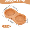 Wood Pepper Grinder Holder AJEW-WH0479-43-2