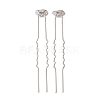 Brass Hair Fork Findings KK-H298-02B-1