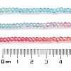 Transparent Painted Glass Beads Strands DGLA-A034-T1mm-A11-4