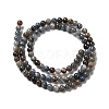 Natural Dumortierite Quartz Beads Strands G-H298-A06-01-3