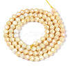 Anti-Tarnish Electroplate Bicone Glass Beads Strands X-EGLA-T021-4mm-16-10-2