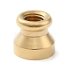 Golden Plated Round Shaped Wax Seal Brass Stamp Head STAM-K002-01G-10-2