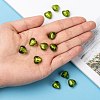 Handmade Silver Foil Glass Beads FOIL-R050-12x8mm-7-5