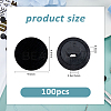 100Pcs 1-Hole Cloth Shank Buttons BUTT-FH0001-024-2