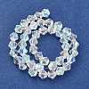 Handmade Glass Faceted Bicone Beads X-GB6mmC28-AB-2