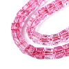 Crackle Transparent Glass Beads Strands GLAA-N062-4mm-12-4