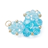 Glass Pendantns PALLOY-MZ01145-02-3