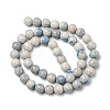 Natural K2 Stone/Raindrop Azurite Beads Strands G-C029-01B-3