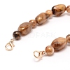 Acrylic Bag Beaded Straps PURS-WH0001-12A-2