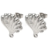 304 Stainless Steel Stud Earring Findings STAS-Z175-02P-01-1