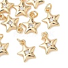 SHEGRACE Brass Clear Cubic Zirconia Pendants XGRQ3K091-526G-1