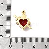 Brass Glass Pendants KK-P343-09B-G-3