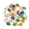 30Pcs Handmade Millefiori Glass Pendants FIND-PH0007-94-1