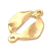 304 Stainless Steel Textured Links Connector Charms STAS-K302-02C-G-2