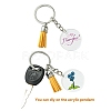 DIY Alloy Bar Beadable Keychain Making Kits DIY-YW0008-76-4